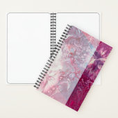 Zweifarbiges Blume Design Sketchbook Notizblock (Innen)