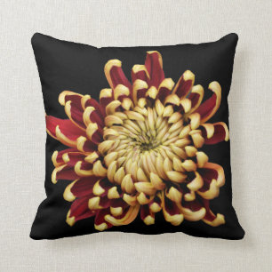 Zweifarbiges Chrysantheme-Wurfskissen Kissen