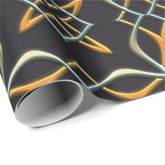 zweifarbiges filigranes Packpapier (Rolleneckpunkt)