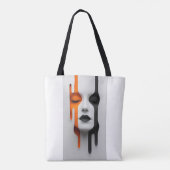 Zweifarbiges Gesicht Tasche (Rückseite)