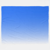 Zweifarbiges Gradient ombre elektrisch blau Fleecedecke (Vorderseite (Horizontal))