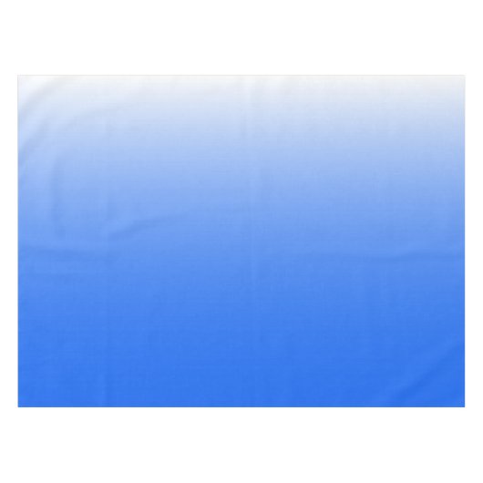 Zweifarbiges Gradient ombre elektrisch blau Tischdecke (Vorderseite (Horizontal))
