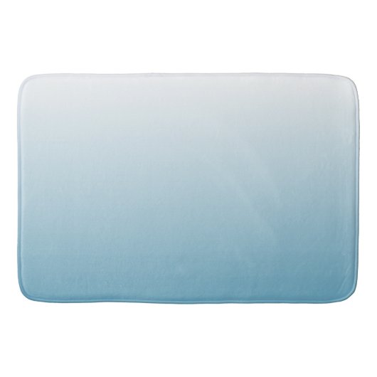 Zweifarbiges Gradienten Ober Engel Blau Badematte (Vorderseite)