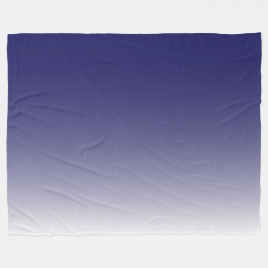 Zweifarbiges Gradienten Obrenblau Fleecedecke (Vorderseite (Horizontal))