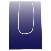 Zweifarbiges Gradienten Obrenblau Mittlere Geschenktüte (Rückseite)