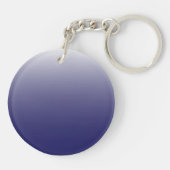 Zweifarbiges Gradienten Obrenblau Schlüsselanhänger (Rückseite)