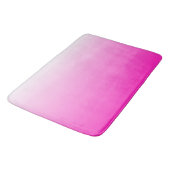 Zweifarbiges Gradienten ombre hot pink Badematte (Schrägansicht)