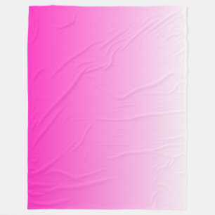 Zweifarbiges Gradienten ombre hot pink Fleecedecke