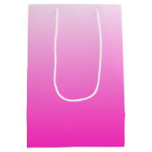 Zweifarbiges Gradienten ombre hot pink Mittlere Geschenktüte (Rückseite)
