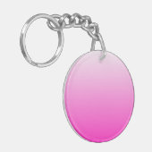 Zweifarbiges Gradienten ombre hot pink Schlüsselanhänger (Vorderseite links)