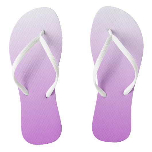 Zweifarbiges Gradienten ombre lilac lila Badesandalen (Fußbett)