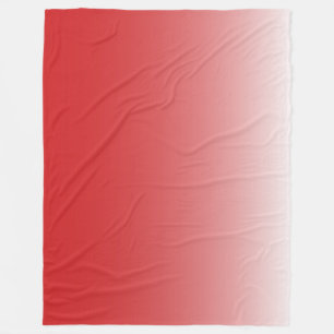 Zweifarbiges Gradientenrot Fleecedecke