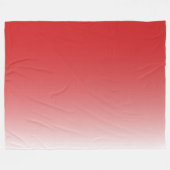 Zweifarbiges Gradientenrot Fleecedecke (Vorderseite (Horizontal))