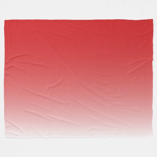 Zweifarbiges Gradientenrot Fleecedecke (Vorderseite (Horizontal))