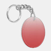 Zweifarbiges Gradientenrot Schlüsselanhänger (Vorderseite links)