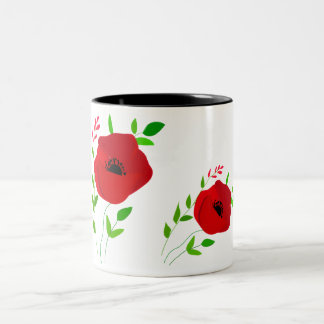 Zweifarbiges Granatapfel-Kaffeetasse Zweifarbige Tasse