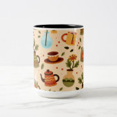 Zweifarbiges Kaffeetasse (Mittel)
