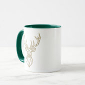 Zweifarbiges Kaffeetasse Modernes Gold Geometrisc (Vorderseite Links)