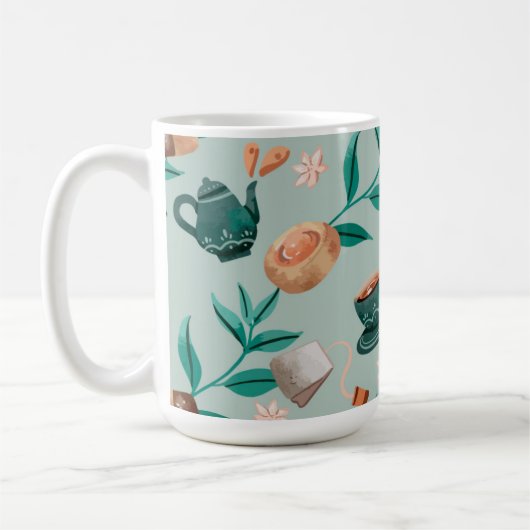 Zweifarbiges Kaffeetassendesign  Kaffeetasse (Links)
