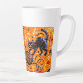 Zweifarbiges Neon-Katzendesign Milchtasse (Rechts)