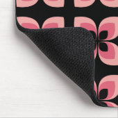 Zweifarbiges rosa Blume-Muster Mousepad (Ecke)