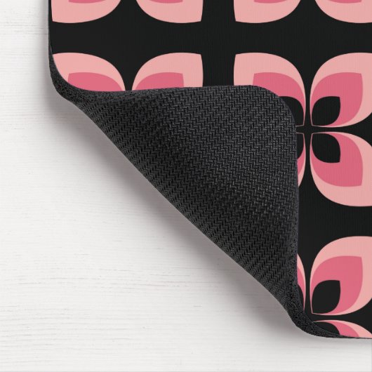 Zweifarbiges rosa Blume-Muster Mousepad (Ecke)