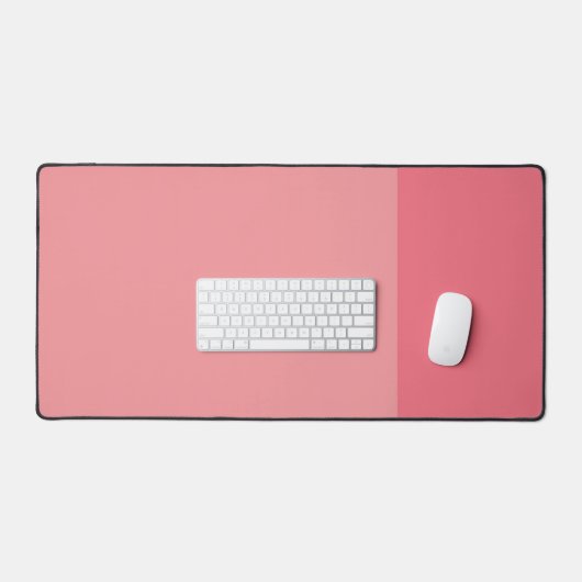 Zweifarbiges Rosa mit separaten Maus- und Tastatur Schreibtischunterlage (Tastatur & Maus)