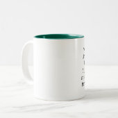 Zweifarbiges Smaragdgrün Innenraum Kaffeetasse (Vorderseite Links)