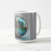 Zweifarbiges Tasse 11oz (Marmor-5) (VorderseiteRechts)