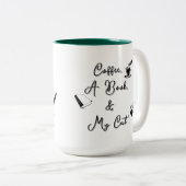Zweifarbiges Tasse 15 oz (dunkelgrün) (VorderseiteRechts)