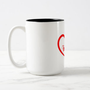 Zweifarbiges Tasse, 450 ml Zweifarbige Tasse