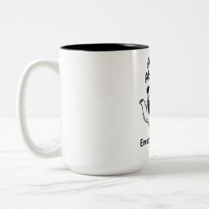 Zweifarbiges Tasse: Cute Chubby Panda Coffee Compa Zweifarbige Tasse