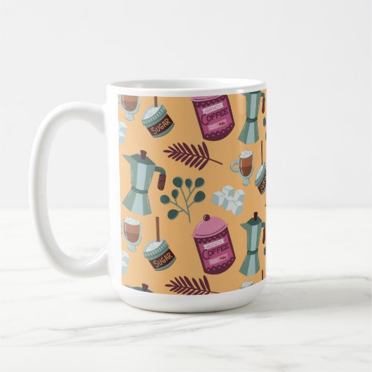 Zweifarbiges Tassendesign  Kaffeetasse (Links)