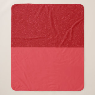 Zweifarbiges Tomatenrot-Sherpa-Decke – Anpassbar Sherpadecke