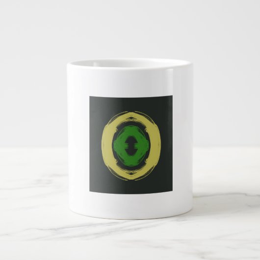 Zweifel an dir Jumbo-Tasse (Vorderseite)