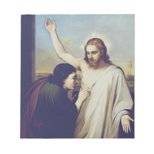 Zweifel an Saint Thomas von Silvestro Lega Notizblock