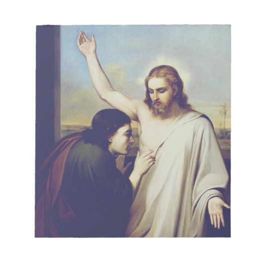 Zweifel an Saint Thomas von Silvestro Lega Notizblock (Vorderseite)