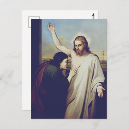 Zweifel an Saint Thomas von Silvestro Lega Postkarte (Vorne/Hinten)