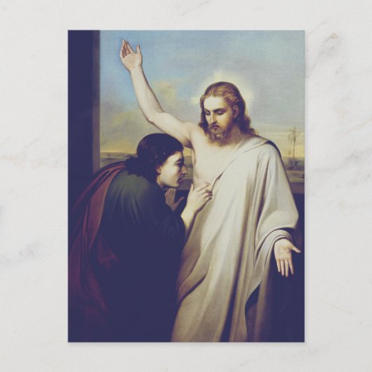 Zweifel an Saint Thomas von Silvestro Lega Postkarte (Vorderseite)