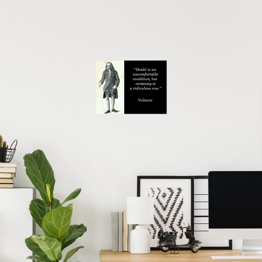 Zweifel - Kunstdruck Poster (Heimbüro)