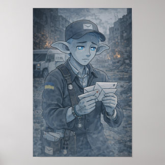 Zweifel / Postbote / Straße Poster
