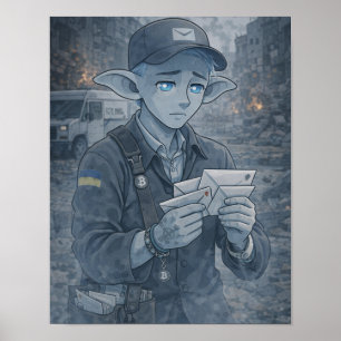 Zweifel / Postbote / Straße Poster