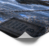 Zweifel / Seiltänzer / Berge Poster (Ecke)