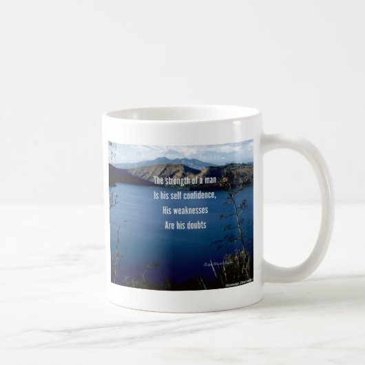 Zweifel und Selbstvertrauen Kaffeetasse (Rechts)