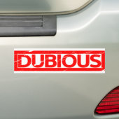 zweifelhafte Briefmarke Autoaufkleber (Auf Auto)