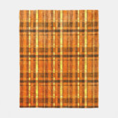 Zweifelhafte orange Karos Fleecedecke (Vorderseite)