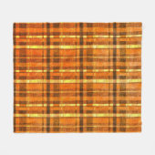 Zweifelhafte orange Karos Fleecedecke (Vorderseite (Horizontal))