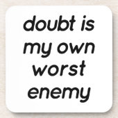 zweifelsfreier Kunststoff-Untersetzer Getränkeuntersetzer (Vorderseite)