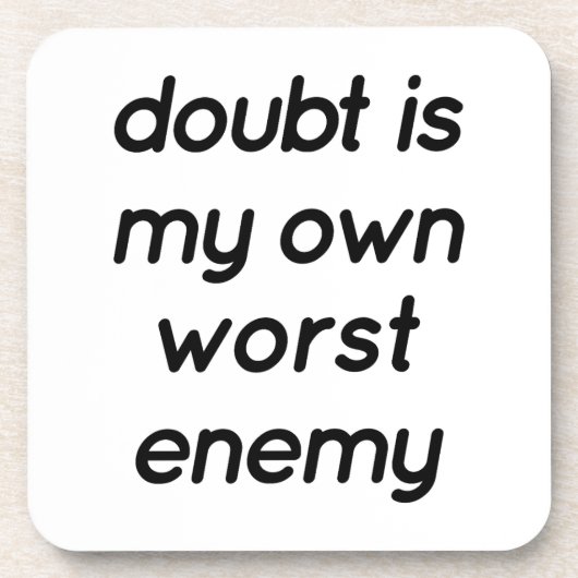 zweifelsfreier Kunststoff-Untersetzer Getränkeuntersetzer (Vorderseite)