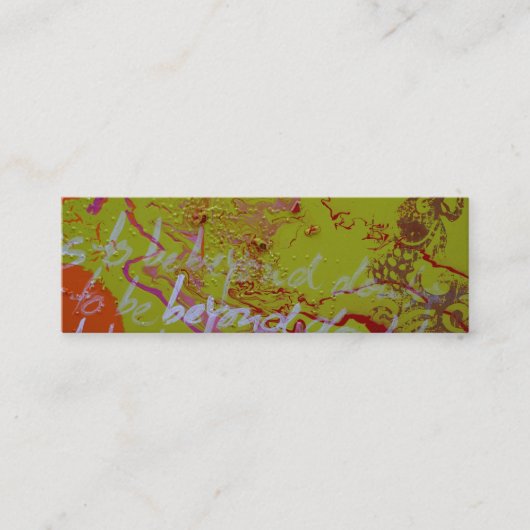 "Zweifelsohne " Mini Visitenkarte (Vorderseite)